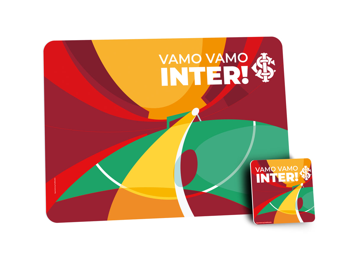 Kit Jogo Americano e Porta Copos - Vamo | Oficial Internacional
