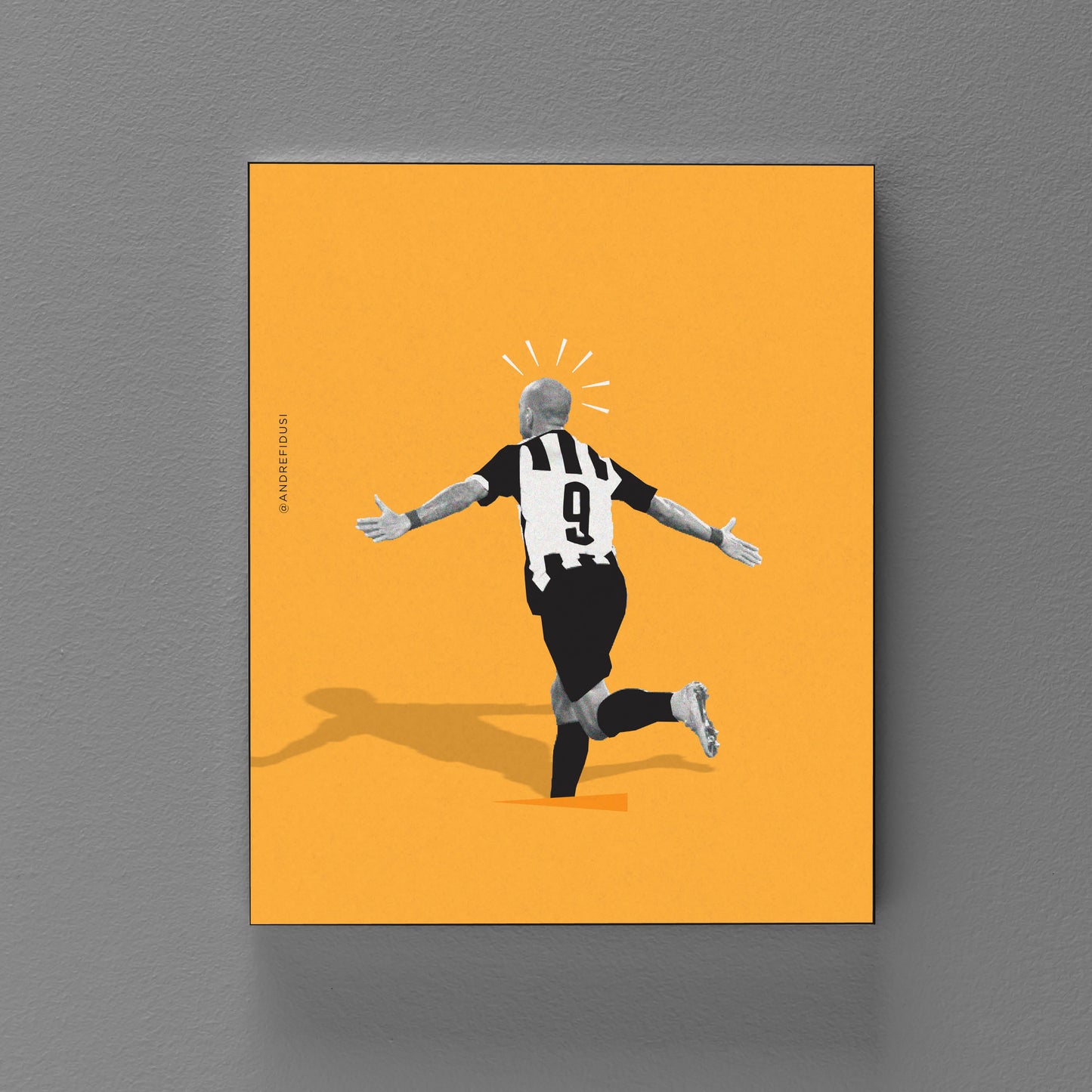 Quadro Decorativo Madeira | Ta Ta Ta Tardelli - O Golaço