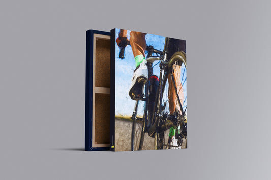 Pintura Pedal | Arte de Ciclismo em Canvas Premium