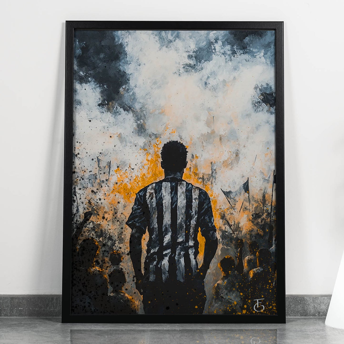Quadro decorativo Canvas | O Galo Nunca Luta Sozinho - Guerreiro