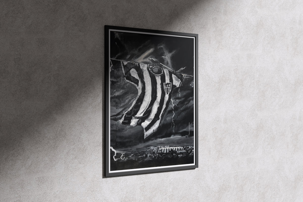 Quadro Decorativo Canvas | Contra o Vento - Oficial Atlético Mineiro.