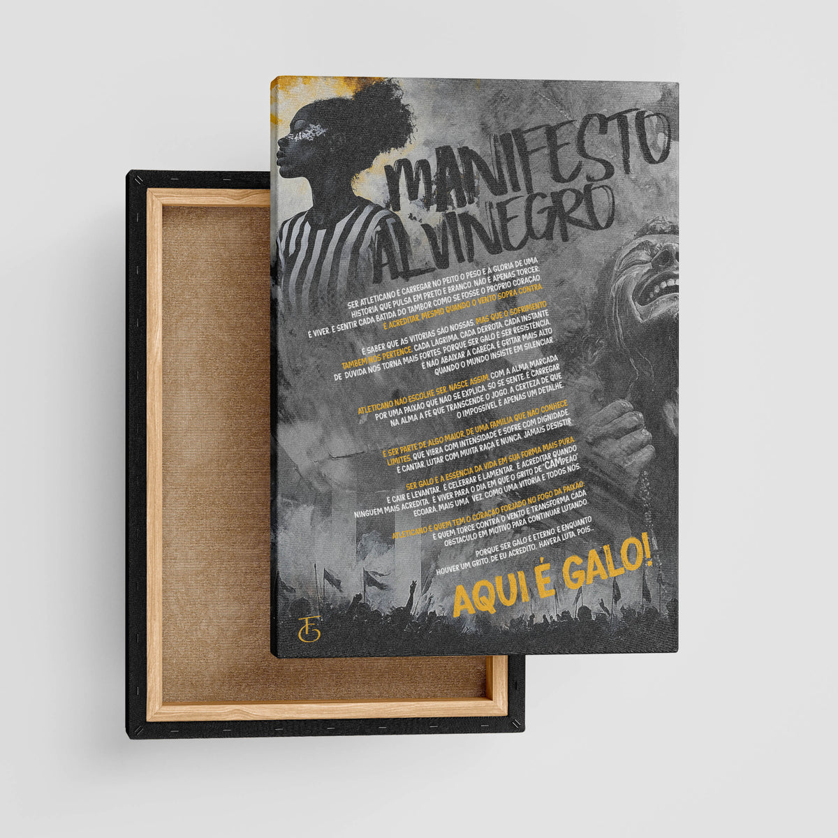 COMPRE Fine Art Print - Manifesto Alvinegro e GANHE 4 Porta Copos