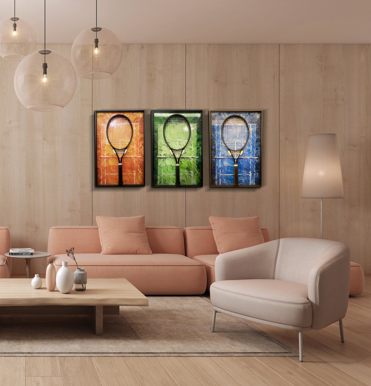 Racket Frame™ | Quadro com Suporte para Raquete de Tênis.