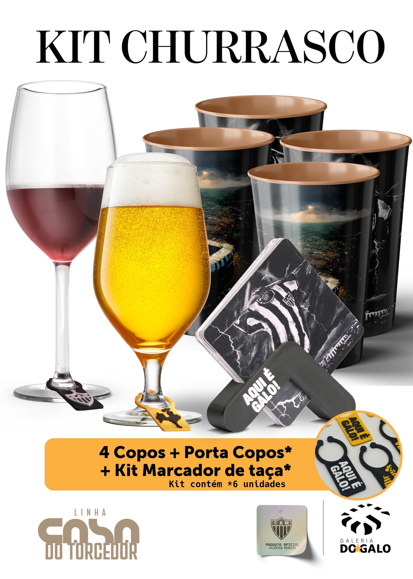 Kit Churrasco - Oficial Atlético Mineiro