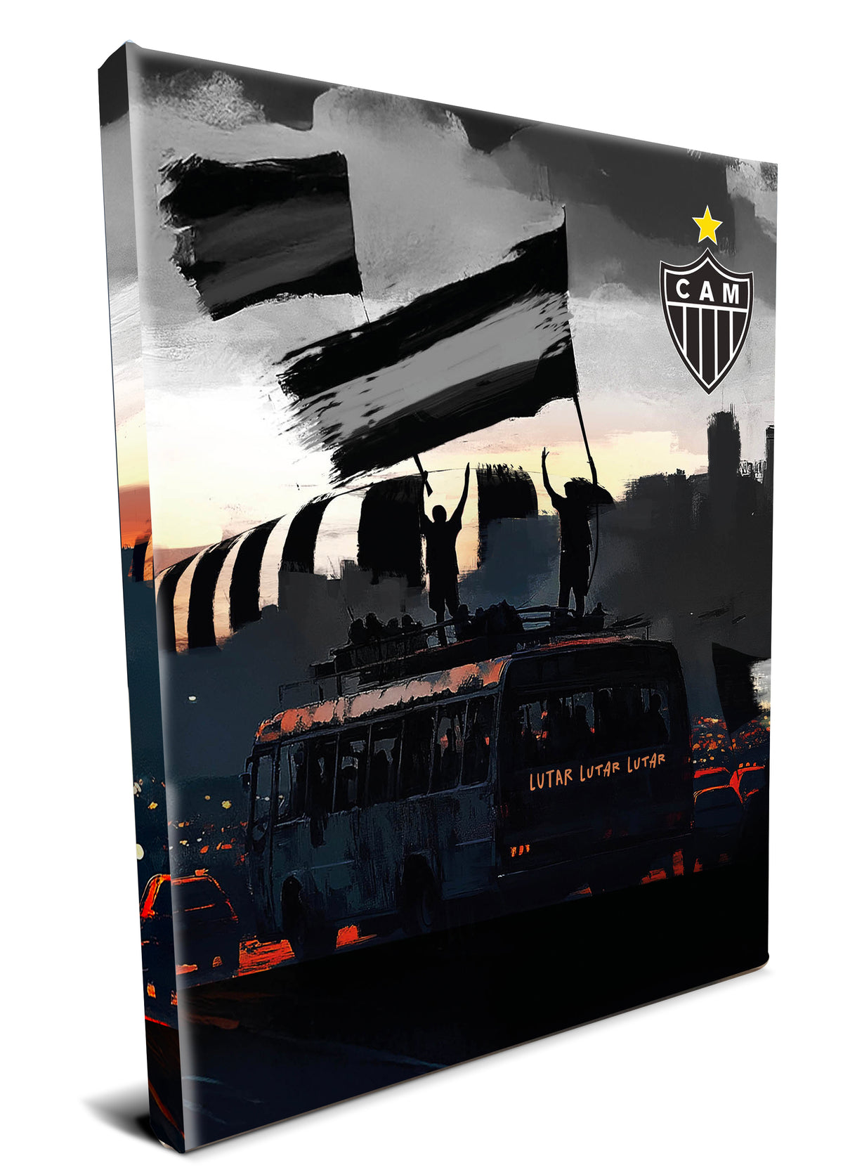 Quadro decorativo Canvas | Lutar, Lutar e Lutar - Oficial Atlético Mineiro.