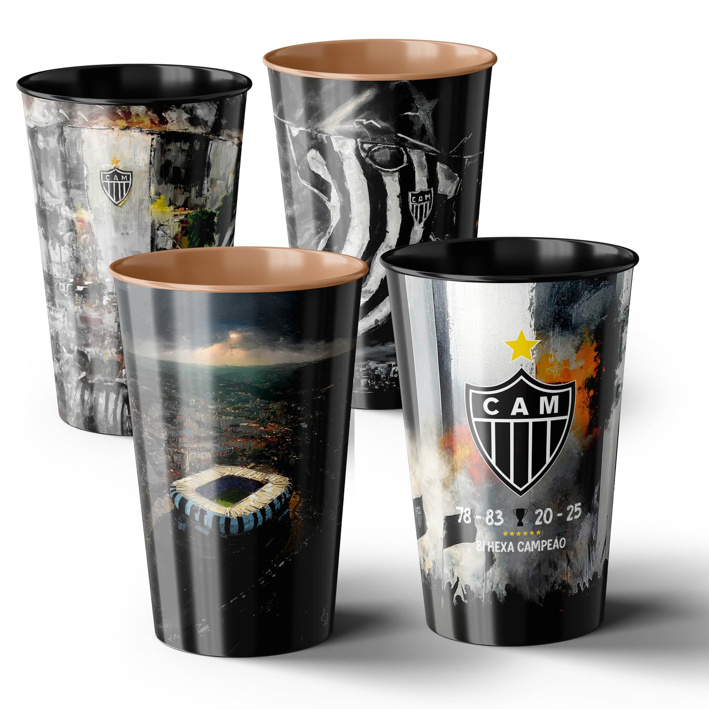 Combo Copo 500ml - Oficial Atlético Mineiro