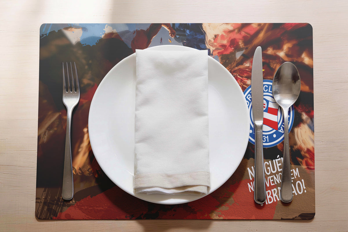 Kit Jogo Americano e Porta Copos - Mesa Bahia 1 | Oficial Bahia