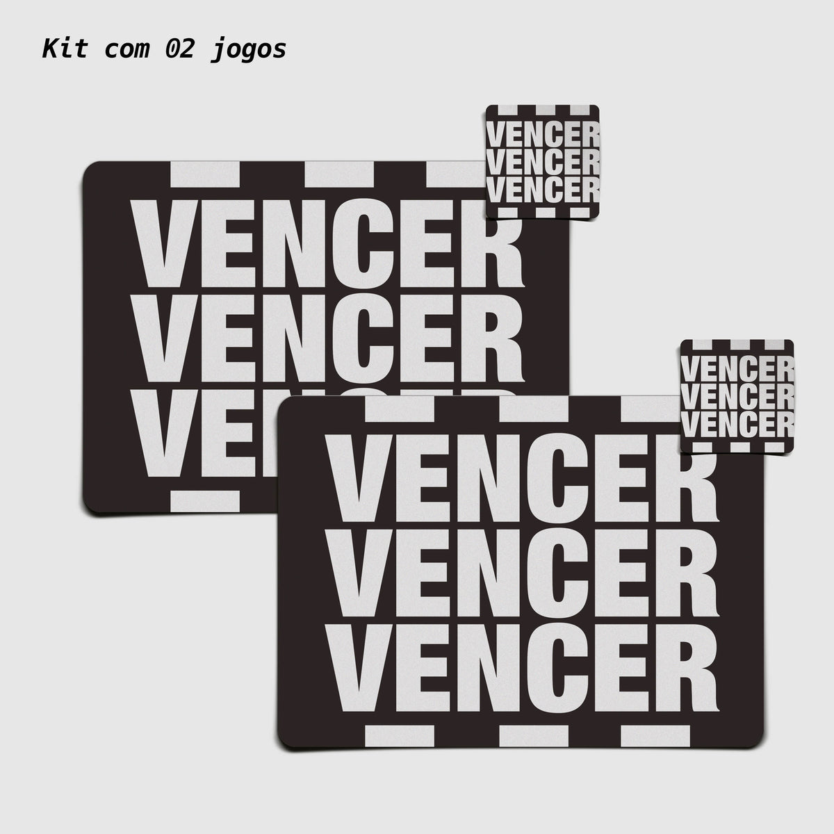 Kit Jogo Americano e Porta Copos | Vencer Vencer - Oficial Atlético Mineiro