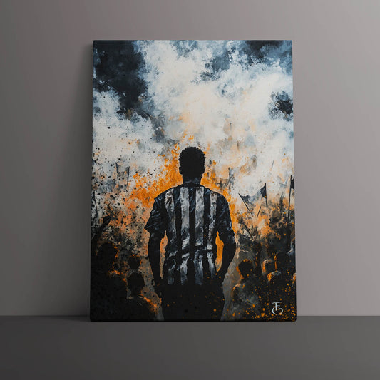 Quadro decorativo Canvas | O Galo Nunca Luta Sozinho - Guerreiro
