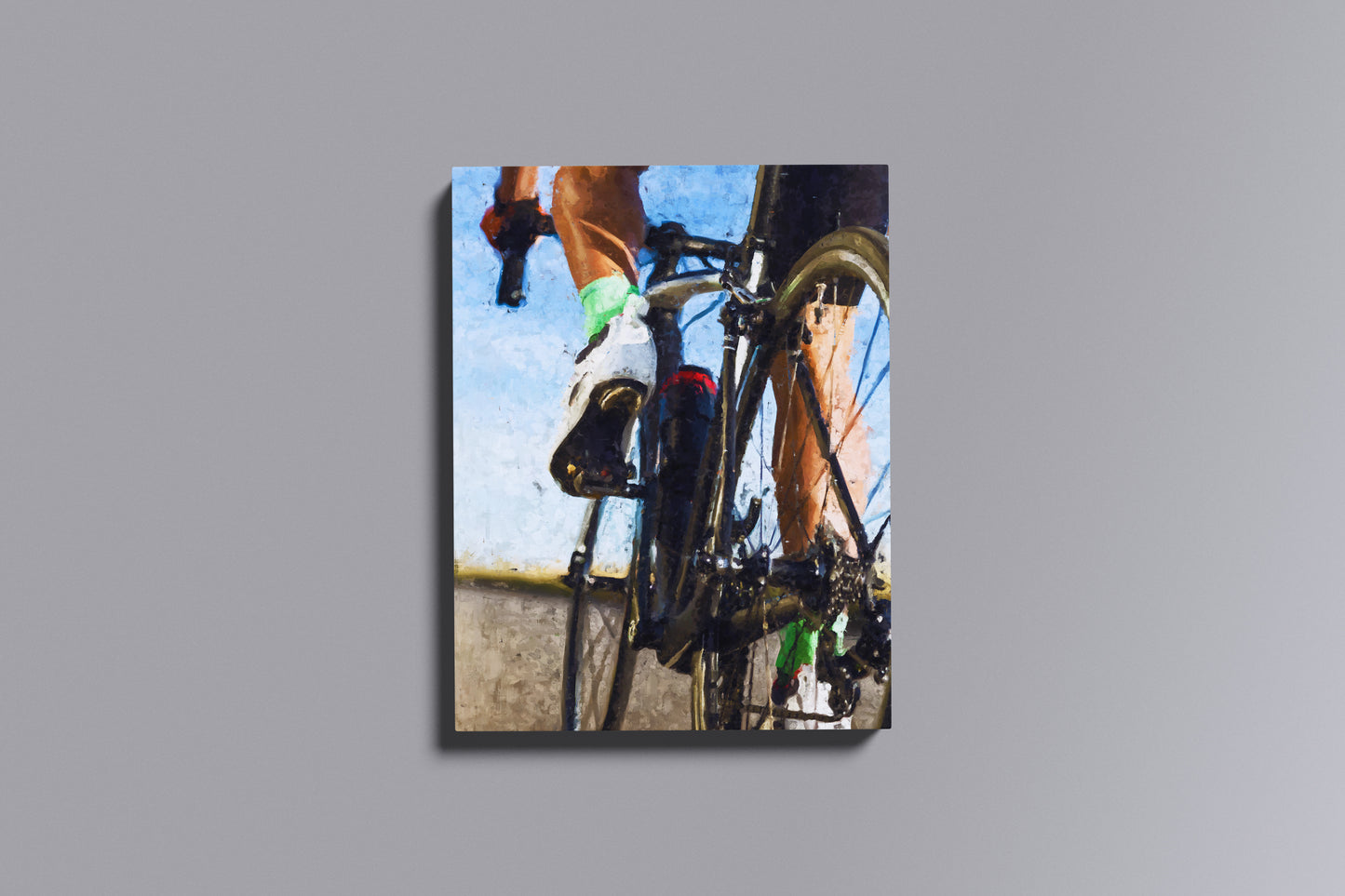 Pintura Pedal | Arte de Ciclismo em Canvas Premium