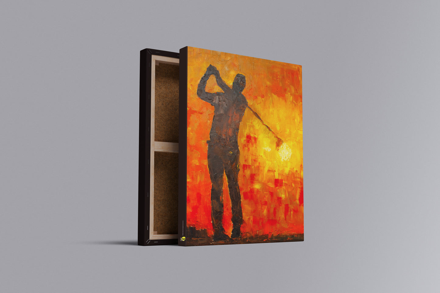 Pintura A Tacada | Arte de Golfe em Canvas Premium