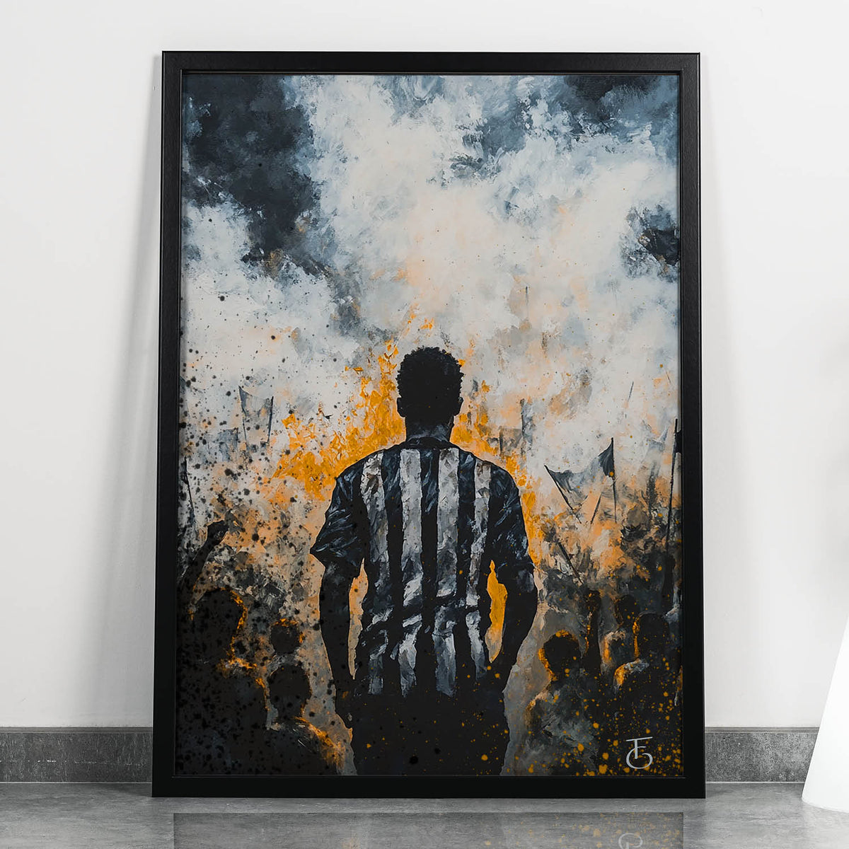 Quadro decorativo Canvas | O Galo Nunca Luta Sozinho - Guerreiro