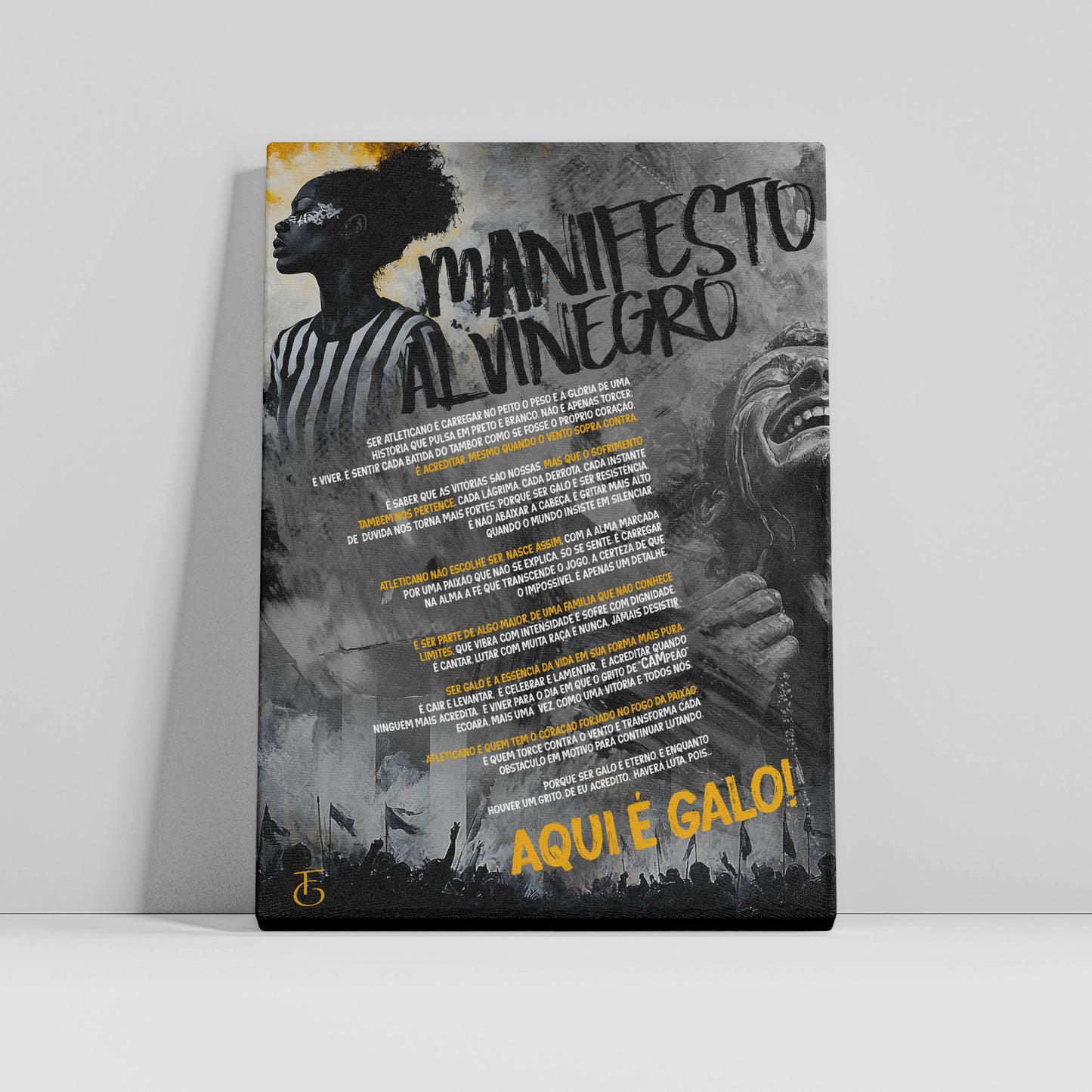 COMPRE Fine Art Print  -  Manifesto Alvinegro e GANHE 4 Porta Copos
