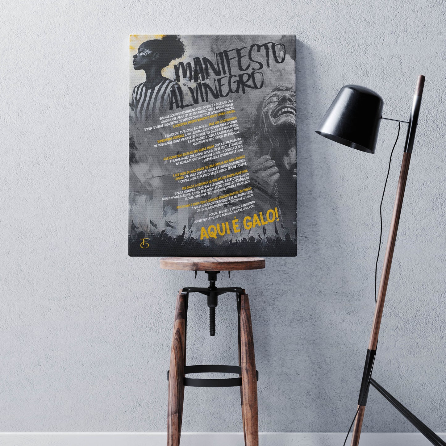 COMPRE Fine Art Print  -  Manifesto Alvinegro e GANHE 4 Porta Copos