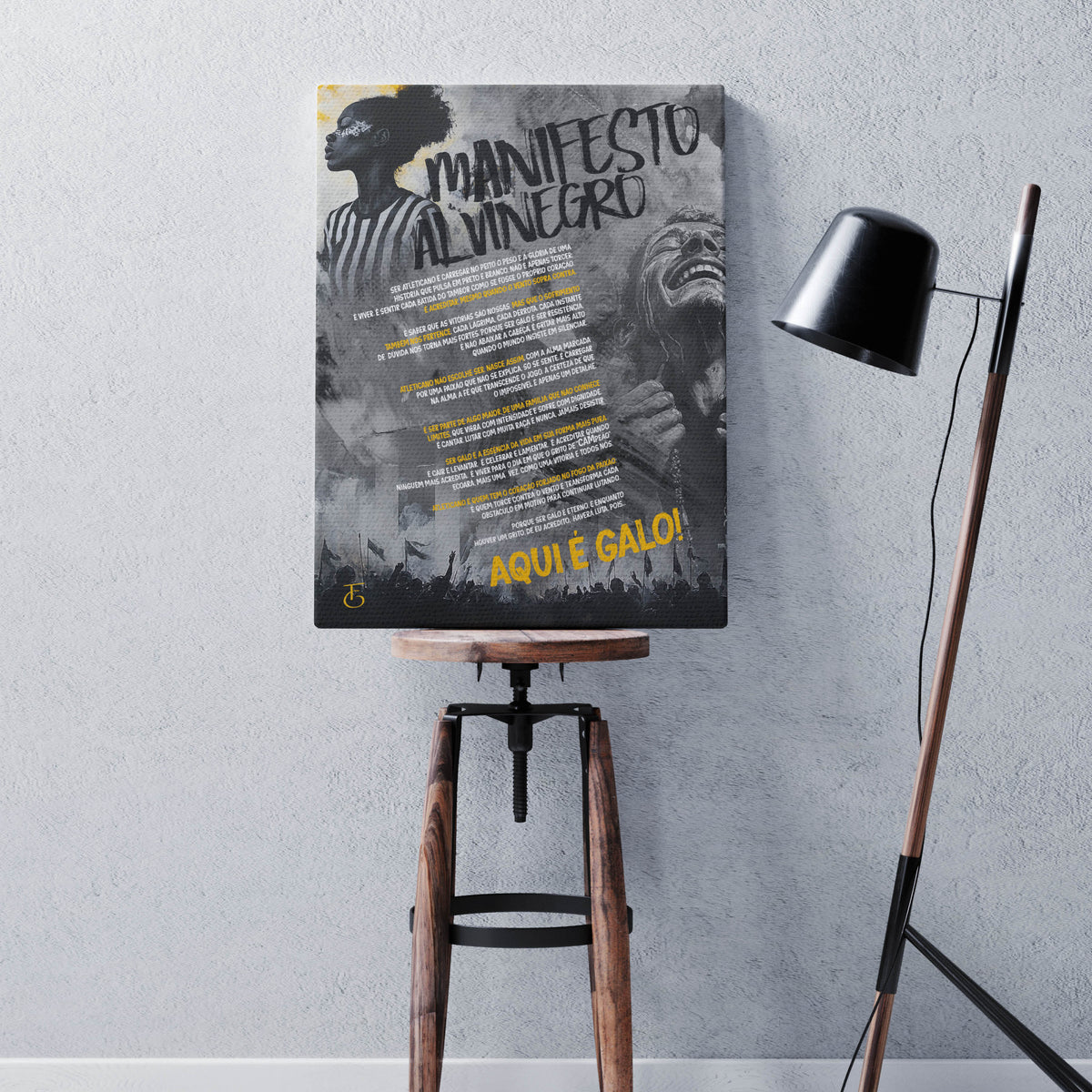 COMPRE Fine Art Print  -  Manifesto Alvinegro e GANHE 4 Porta Copos