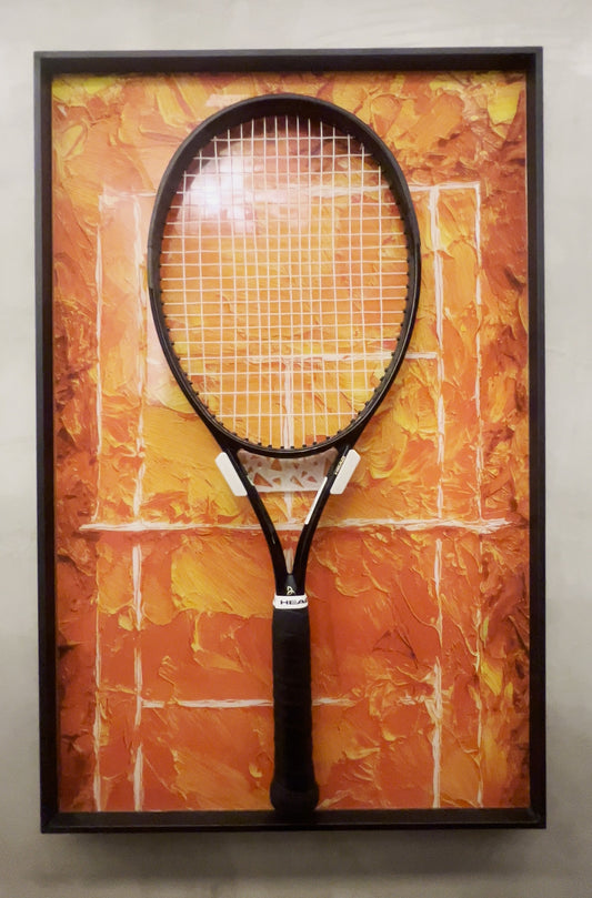Racket Frame™ | Quadro com Suporte para Raquete de Tênis.