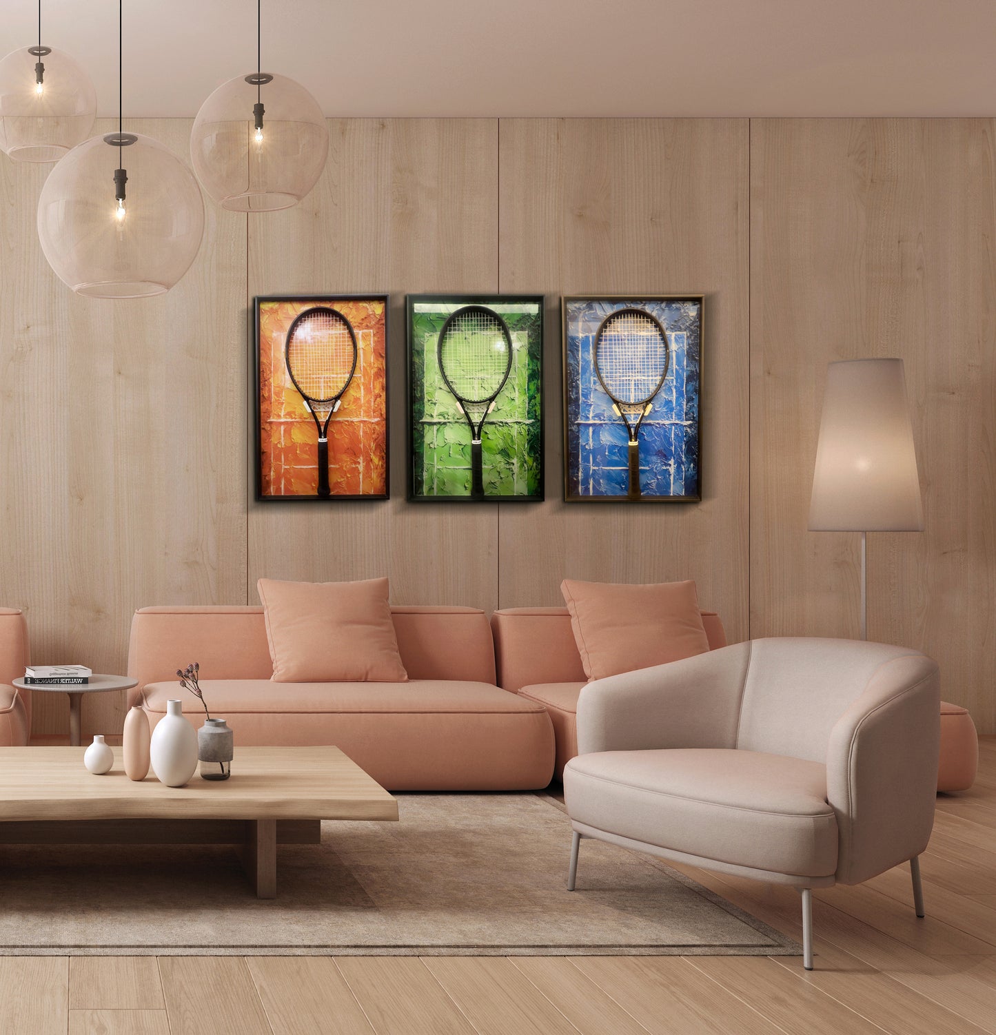 Racket Frame™ | Quadro com Suporte para Raquete de Tênis.